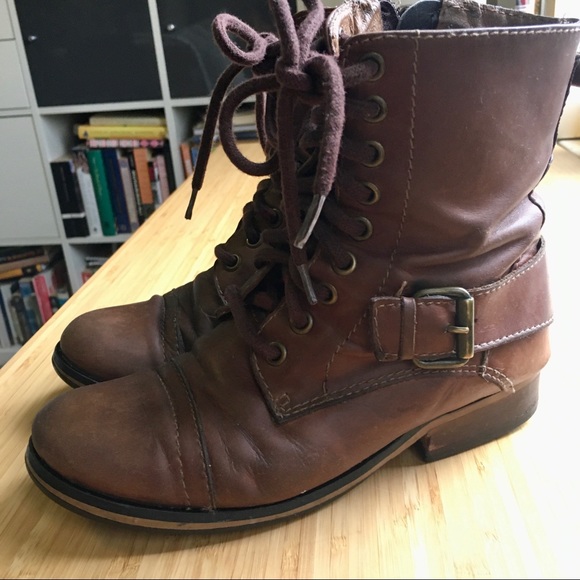 Duo VERSA Lace-up Leather Ankle Boots - Tan (5) - Picture 3 of 16